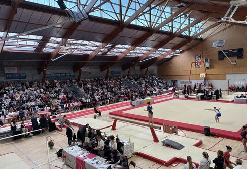 Le Championnat national de gymnastique mixte rassemble plus de 600 gymnastes à Saint-Chamond