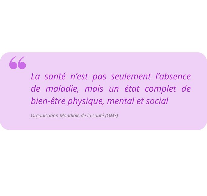 Une vision globale et positive de la santé