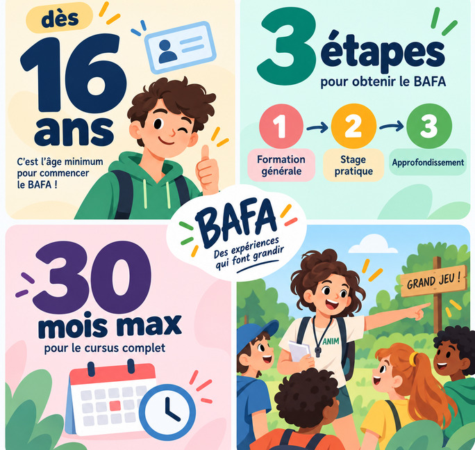 Le BAFA en un coup d'oeil